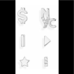 Nordstrom 6-piece assortment NYC stud earrings